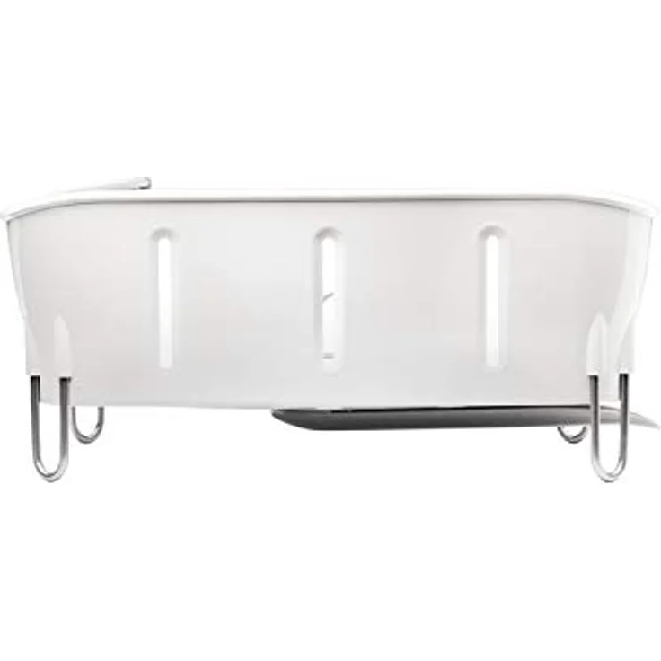 simplehuman KT1104 kompaktes Abtropfgestell, weißer Kunststoff, 5 Jahre Garantie – Bild 4