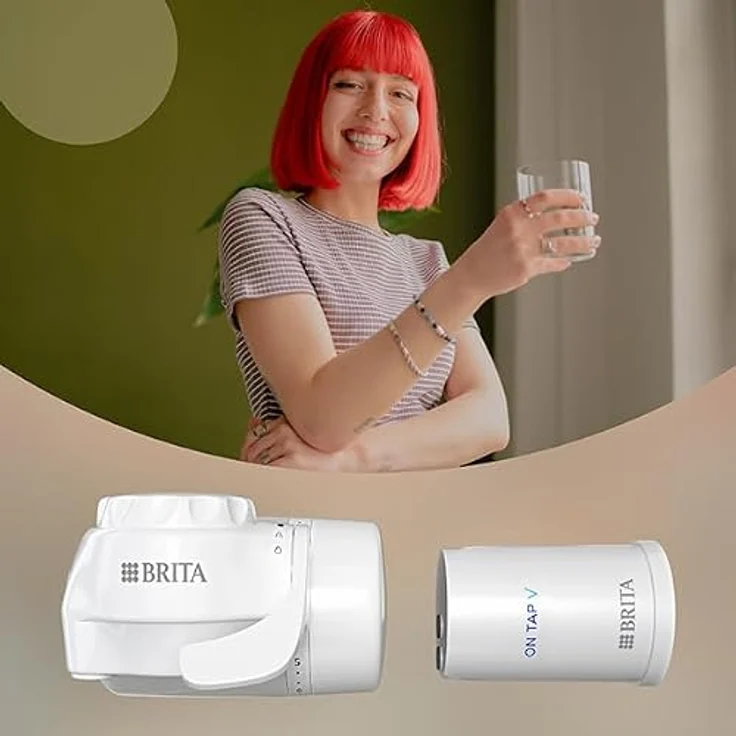 Brita Filter ON TAP V Pack 1, 600L Wasserfilterkartusche - Reduziert Mikropartikel, Schwermetalle - Kokosnuss-Aktivkohle, 4-stufige Filtration – Bild 4