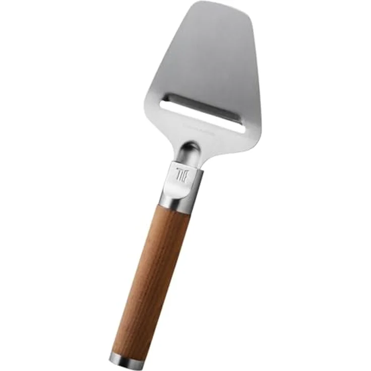 Fiskars Norden Käseschneider, Küchenreibe mit rostfreier Stahlklinge und Birkenholzgriff, Braun – Bild 1
