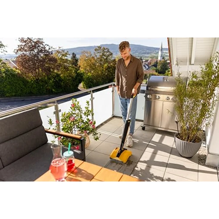 Wagner Levaro PowerBrush 18V 2429184, Kabelloser Multifunktionsreiniger mit integriertem Wassertank und entfernt Schmutz von Holz-, WPC- und Natursteinoberflächen – Bild 5