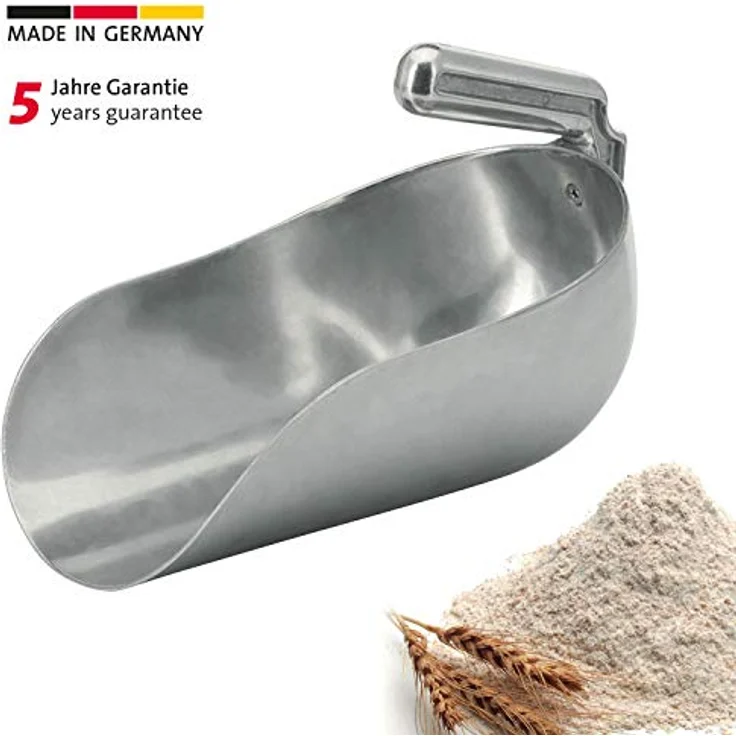 Westmark Abwiege--Abfüll--Futter--Sackschaufel mit Innenstiel, Füllvolumen: 2600 ml (ca. 2000 g Mehl), Aluminium, Magazin, Silber, 90312291 – Bild 3