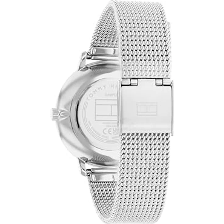 Tommy Hilfiger Analog Quarzuhr für Damen mit 316L-Edelstahl-Mesh-Gliederarmband, nelkengoldenes Zifferblatt - Elegantes 2-Zeiger-Quarzuhrwerk – Bild 3