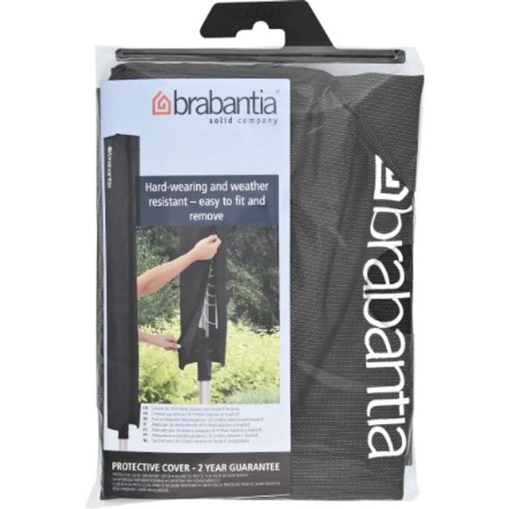 Brabantia Schutzhülle für Wäschespinne, Wäscheleine, schwarz, Standard – Bild 2