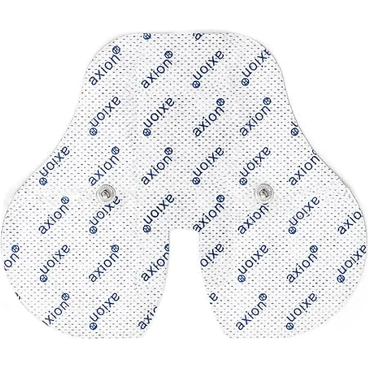 Axion Elektrodenpads für Sanitas, Beurer - 13x11cm, 3.5mm Druckknopfanschluss, selbstklebend, 1 St. für Nacken, optimale Stromverteilung