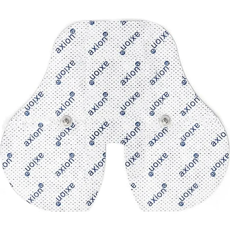 Axion Elektrodenpads für Sanitas, Beurer - 13x11cm, 3.5mm Druckknopfanschluss, selbstklebend, 1 St. für Nacken, optimale Stromverteilung – Bild 1