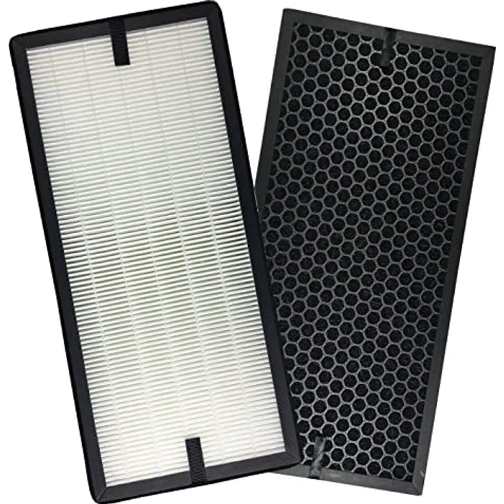 Comedes Filter-Set passend für Rowenta PU4010, PU4015, PU4020, PU4020F1, PU4025, einsetzbar statt Tefal XD6070F, XD6074F0, XD6060, XD6060F0, XD6065, Luftreinigung mit HEPA-Element und Aktivkohlefilter – Bild 2