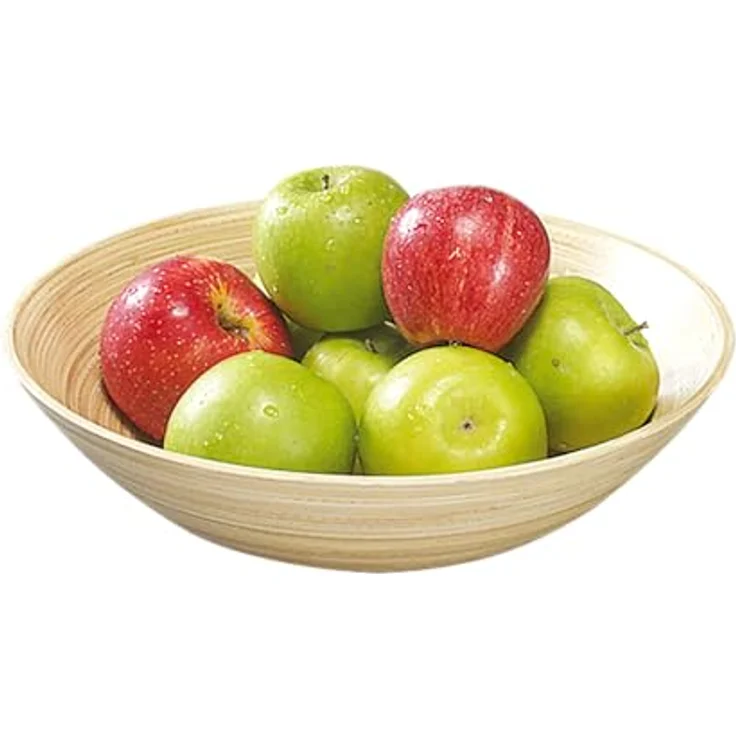 Kesper Obst- und Gebäckschale, FSC®-Bambus, rund Ø 30 cm, dekorative Schale für Snacks und Obst, robust und langlebig – Bild 1