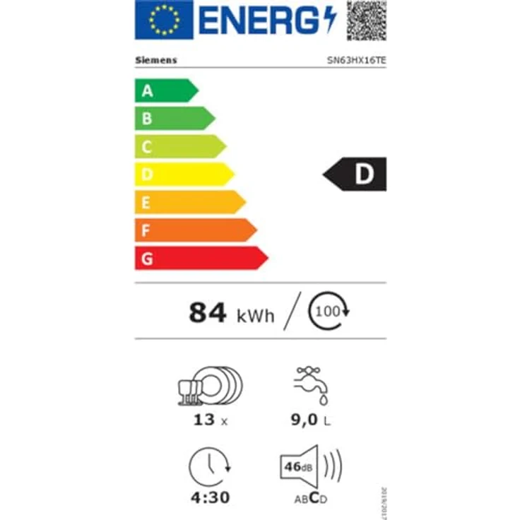 Siemens SN63HX16TE Geschirrspüler, 13 Maßgedecke, Home Connect, HygienePlus, InfoLight blau – Bild 2