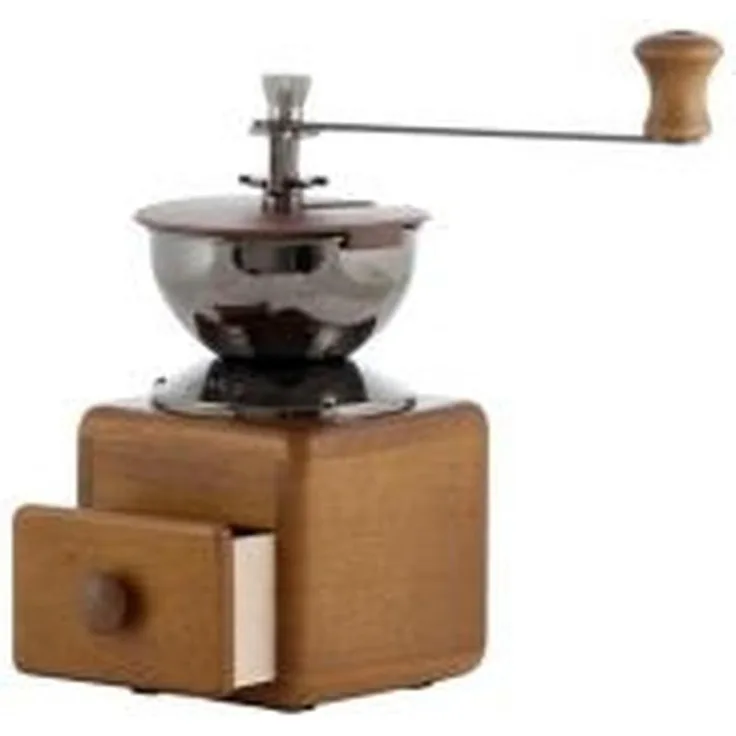 Hario MM-2, traditionelle Hand-Kaffeemühle aus Holz, braun
