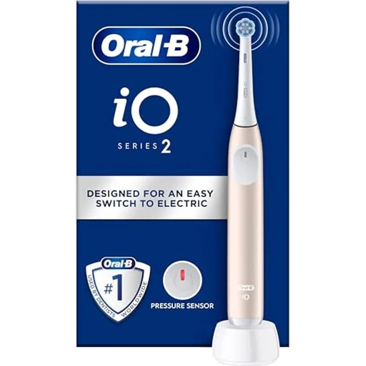 Oral-B iO2, Elektrische Zahnbürste mit Oszillation, professioneller Reinigung, langanhaltender Akku, sanfte Mikrovibrationen – Bild 1