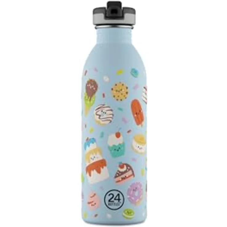 24 Bottles Urban Bottle Kids, leichte Edelstahl-Trinkflasche für Kinder, emissionsfreies Design
