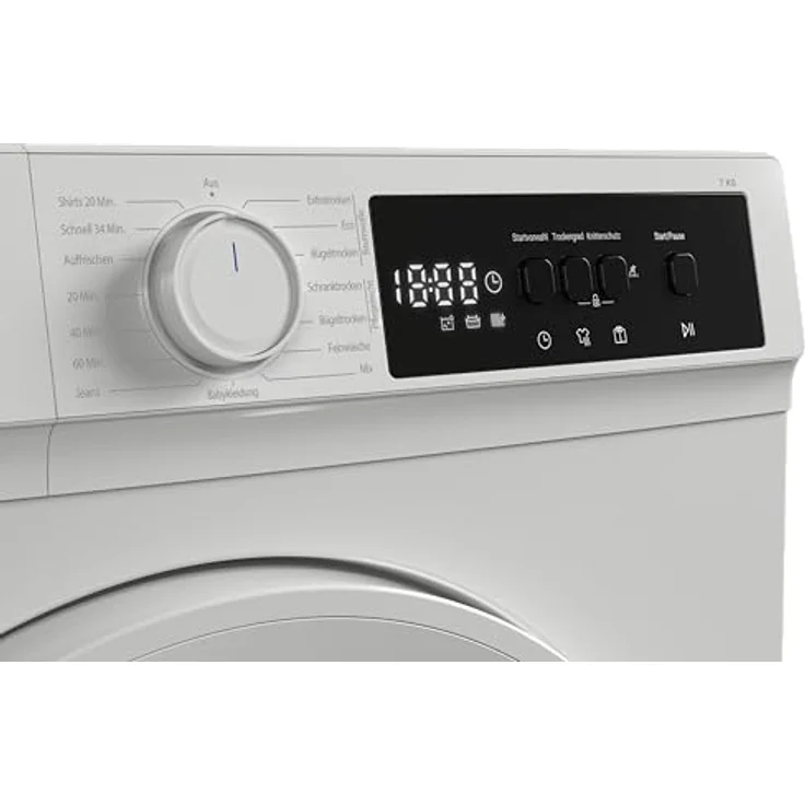 Daewoo TD-BR7GP0WE0-DE Wäschetrockner, 7 kg, Energieeffizienzklasse E, 15 Trockenprogramme inkl. 20-Minuten-Schnelltrockenprogramm, Weiß – Bild 5
