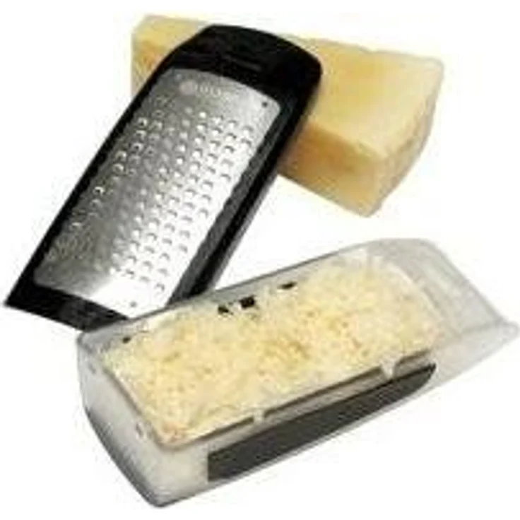 Boska Easy Grater-mit praktischem Auffangbehälter-Kunststoff-Edelstahl-Silber - 165 x 70 x 45 mm – Bild 4
