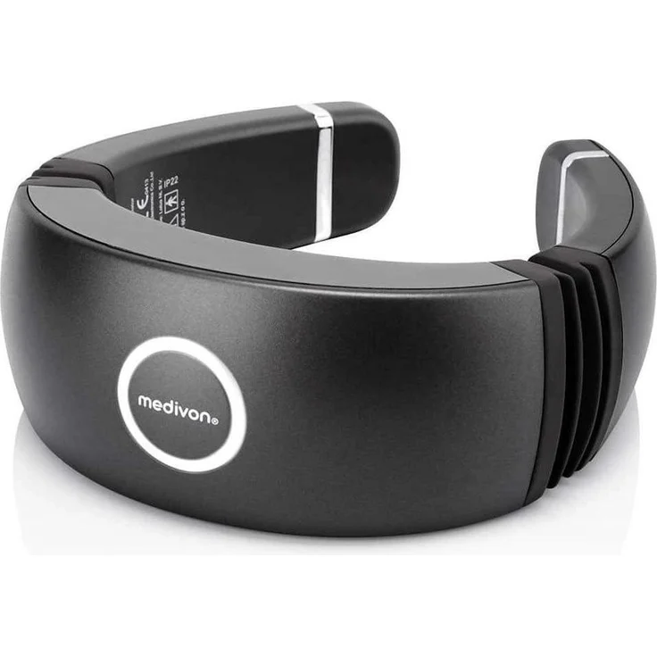 Medivon Smart EMS Nackenmassagegerät mit Wärme- und Vibrationsfunktion zur Muskelstimulation, elegantes Design