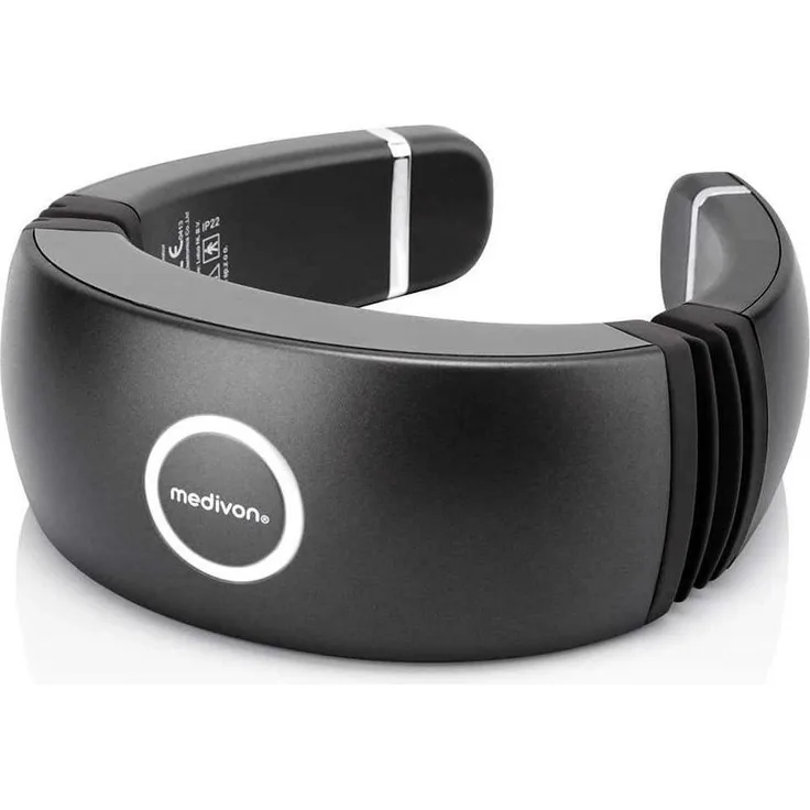 Medivon Smart EMS Nackenmassagegerät mit Wärme- und Vibrationsfunktion zur Muskelstimulation, elegantes Design
