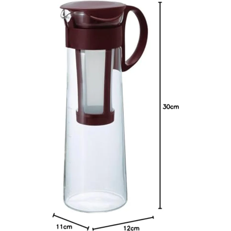 Hario Mizudashi Cold Brew Coffee Pot Teekanne, Glas, braun – Bild 7