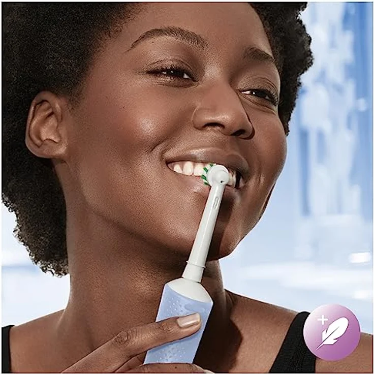 Oral-B Vitality Pro Elektrische Zahnbürste/Electric Toothbrush, Doppelpack mit 2 Aufsteckbürsten, 3 Putzmodi für Zahnpflege, Geschenk Mann/Frau, Designed by Braun, schwarz/blau – Bild 5