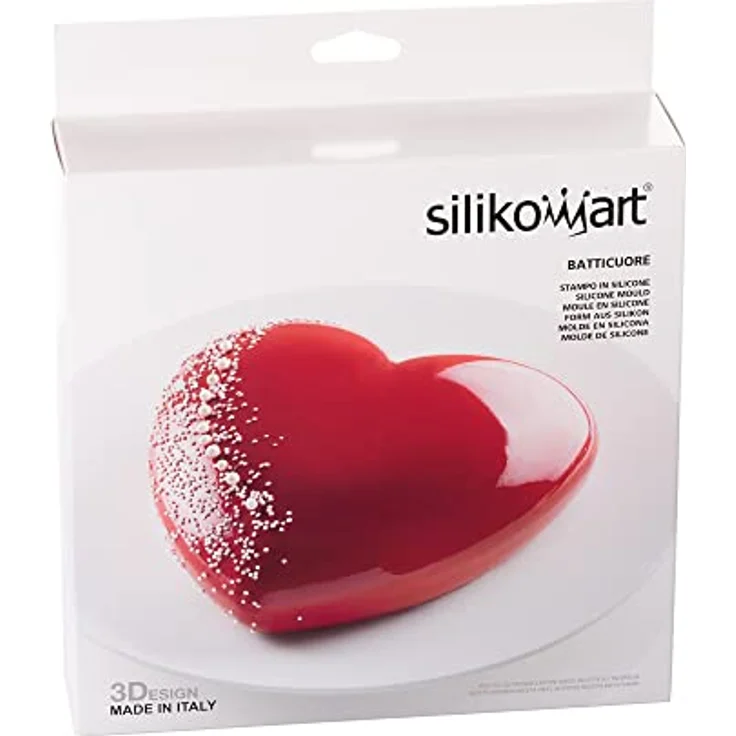 Silikomart 195773 3D-Backform Batticuore,  Herz – Bild 3