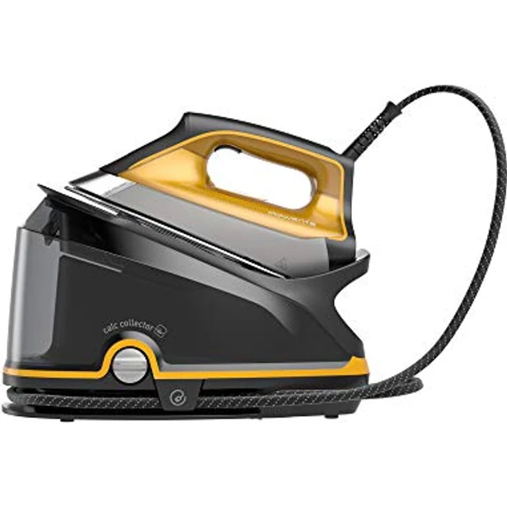 Rowenta DG7644 Compact Steam Pro Dampfbügelstation (2200 Watt, extra Dampfstoß: 325 g-Min., Tankfüllmenge: 1100 ml) schwarz-gelb – Bild 2