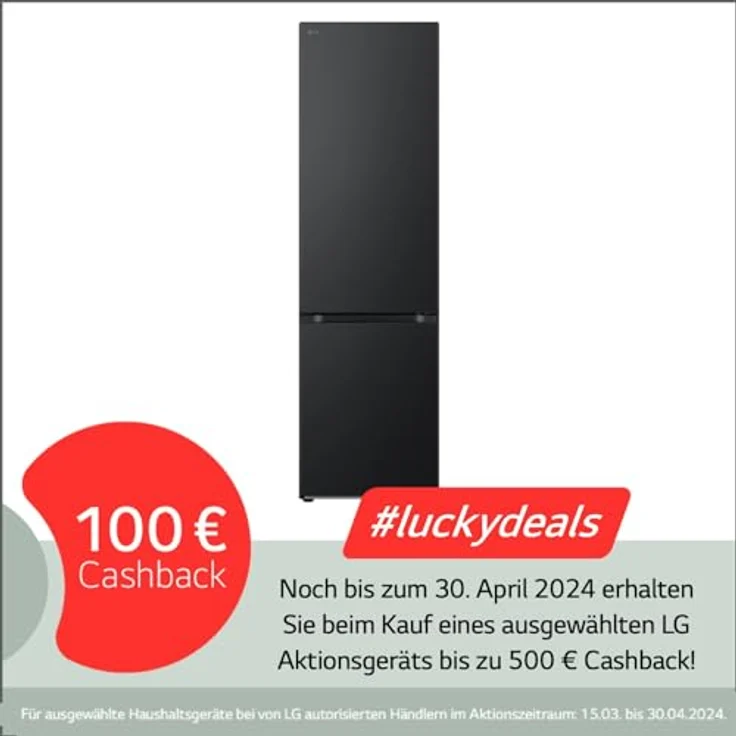 LG GBV7280BEV, Klasse B, 387 L, Kühl-/ Gefrierkombination mit Innendisplay, Frische Features, DoorCooling+, Variables Ablagefach für XXL-Stauraum, 59,5 x 67,6 x 203 cm ꟷ Essence Black Steel – Bild 2