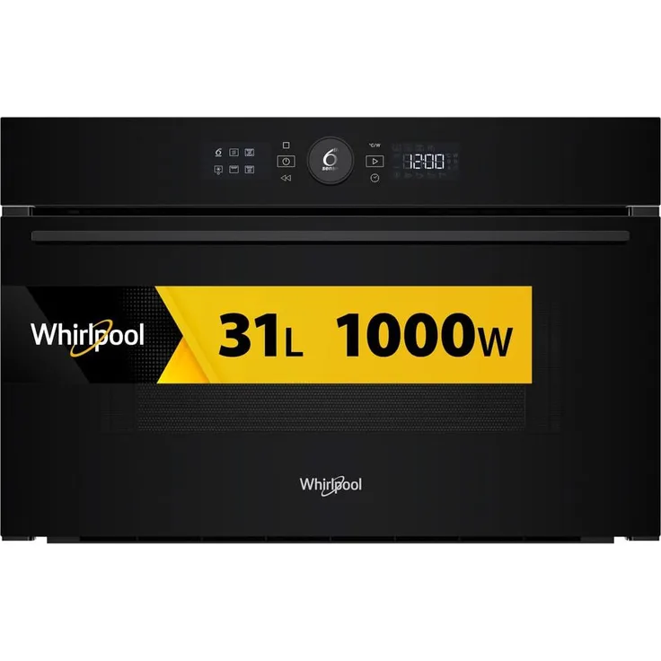 Whirlpool WMD54MB, Integrierte Kombi-Mikrowelle mit 31 l, 1000 W, Heißluft- und Grillfunktionen, LED-Display