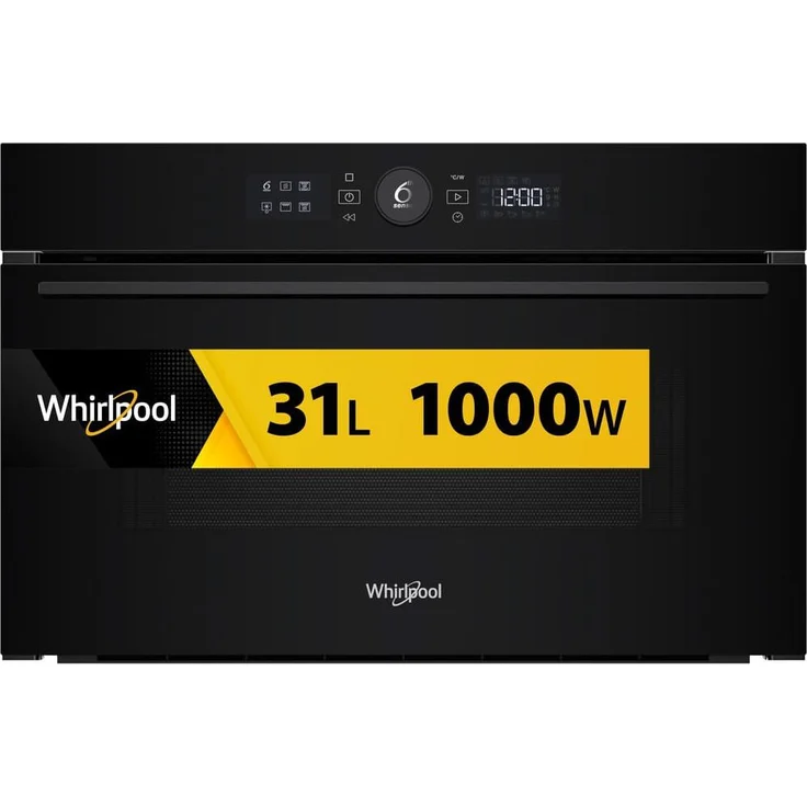 Whirlpool WMD54MB, Integrierte Kombi-Mikrowelle mit 31 l, 1000 W, Heißluft- und Grillfunktionen, LED-Display