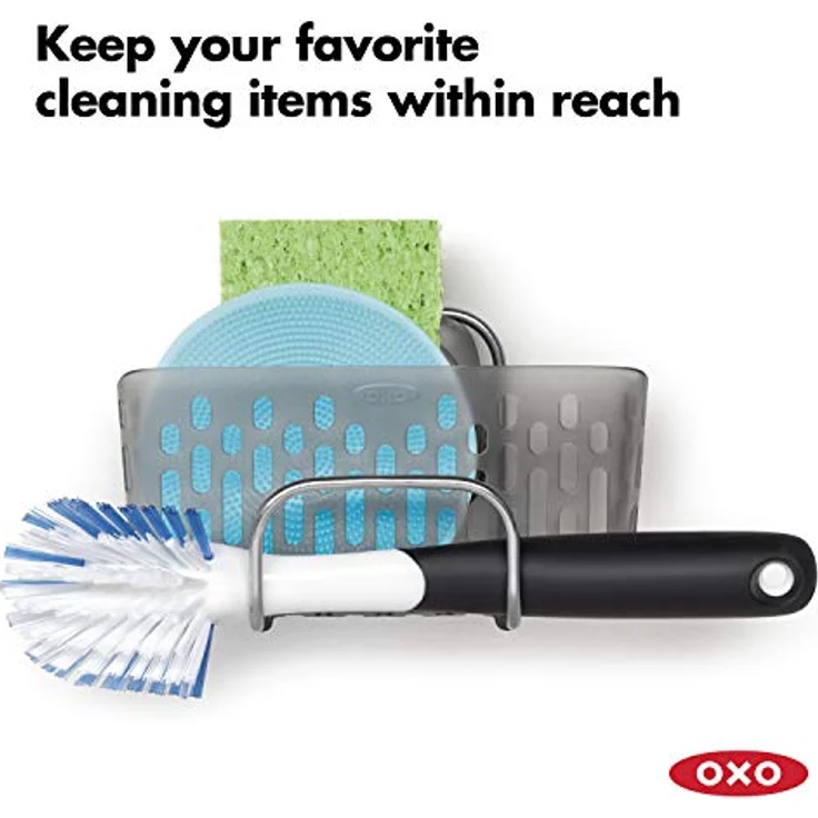 OXO Good Grips Utensilienhalter für die Spüle mit StrongHold -Saugnapfhalterung – Bild 3