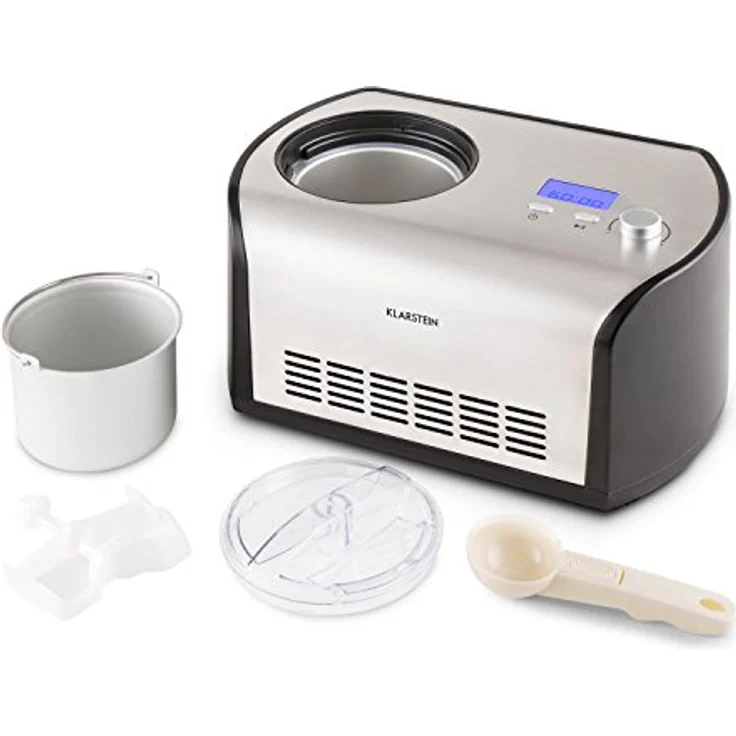 Klarstein Snowberry & Choc Eismaschine, 150W, Edelstahl, silber – Bild 5
