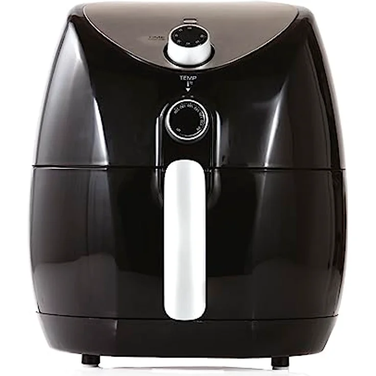 Tower T17021 Heißluftfritteuse für die Ganze Familie mit Schneller Luftzirkulation - 60-Minuten-Timer - Airfryer 4,3L 1500W - Schwarz – Bild 1