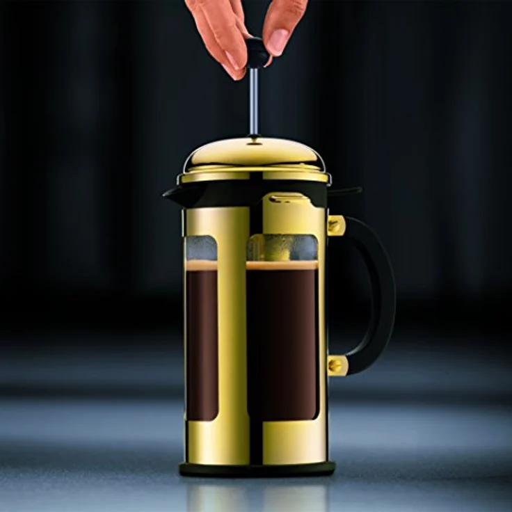 Bodum 11170-17 New Chambord Kaffeebereiter 3 Tassen, Borosilikatglas, Gold – Bild 6