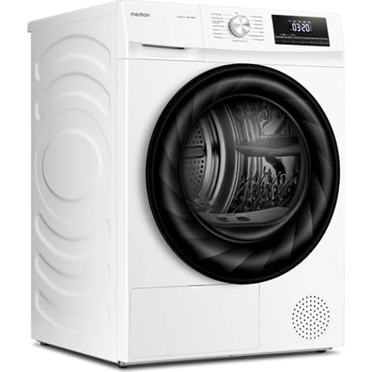 MEDION Wärmepumpentrockner MD 37686 (9kg, 15 Programme, sensorgesteuertes Trocknen, Startverzögerung, große Türöffnung) – Bild 2