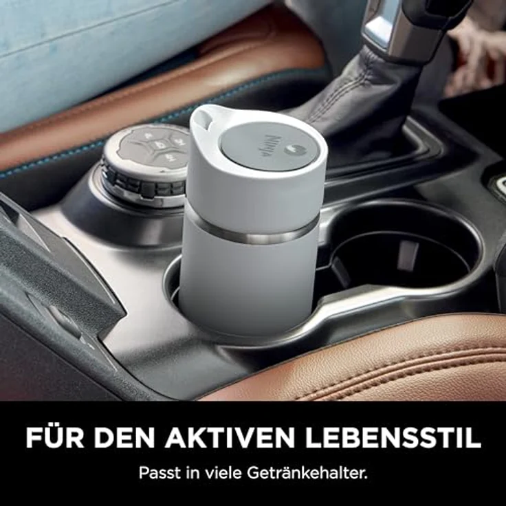 Ninja DW1203EUUKWH 300 ml Sip Perfect Thermosflasche für Heißgetränke, BPA-frei, spülmaschinenfest, Weiß, mit LockLeak-Technologie und HEATSTORE-Technologie – Bild 4