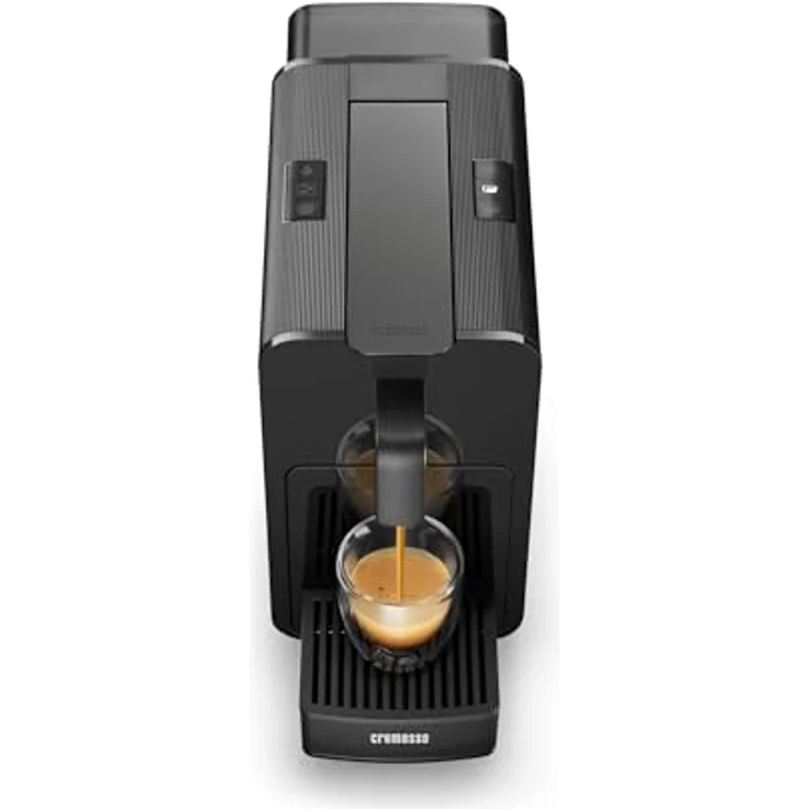 Cremesso Kaffeekapselautomat Viva Elegante - Volca, schwarze Kapselmaschine mit Lungo Grande Funktion, Energiesparmodus und Aroma-Vorbrühpause – Bild 3