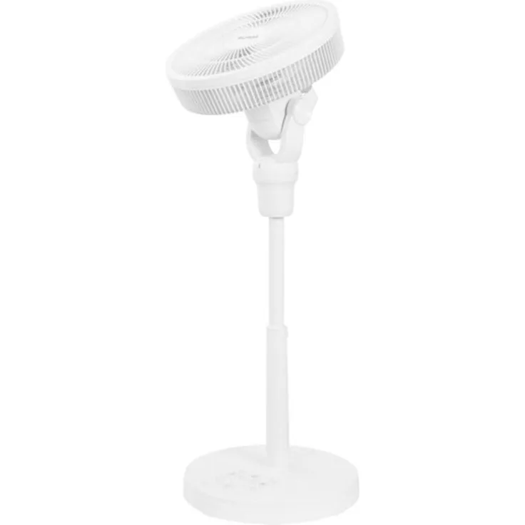 Eurom The Silent Vento 3D White (384925), Ventilator mit 12 Geschwindigkeitsstufen, 3D-Oszillation und leisen 25 W DC-Motor, Weiss