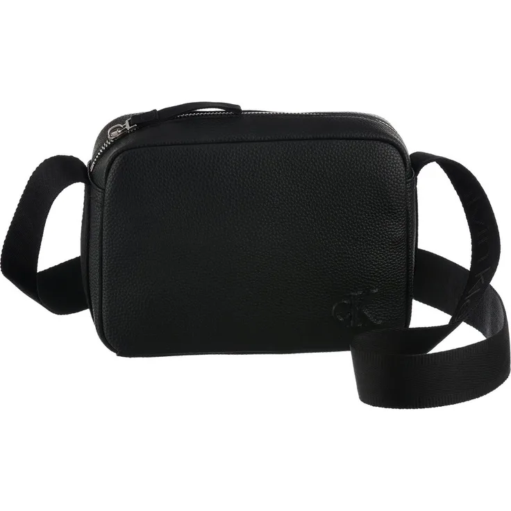 Calvin Klein Jeans CARGO CAMERA BAG, kleine schwarze Umhängetasche für Herren, Mini Bag mit Reißverschluss