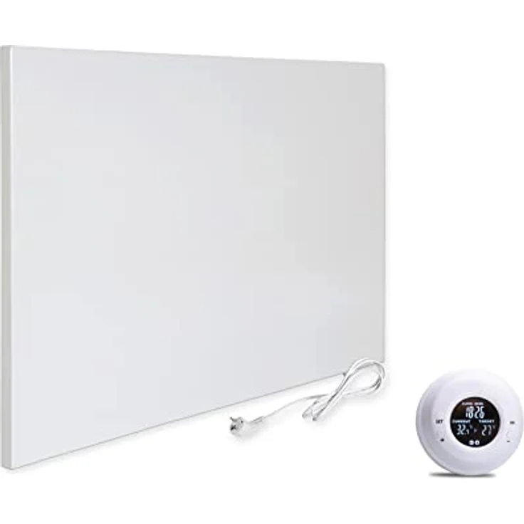VIESTA® H500 Infrarotheizung Heizpaneel 500W Carbon Crystal, rahmenlos für Wand/Decke, IP20, Überhitzungsschutz, inkl. Funkthermostat TH20 mit Wochenprogramm – Bild 1
