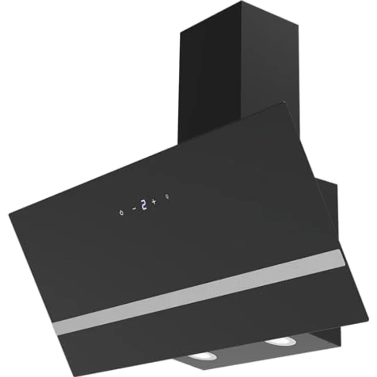 Respekta Schräghaube Hera CH24190S-20, 90 cm Dunstabzugshaube schwarz, Energieeffizienzklasse A++, Brushless Motor, 9 Leistungsstufen, Touch Control, LED-Beleuchtung, Abluft und Umluft – Bild 3