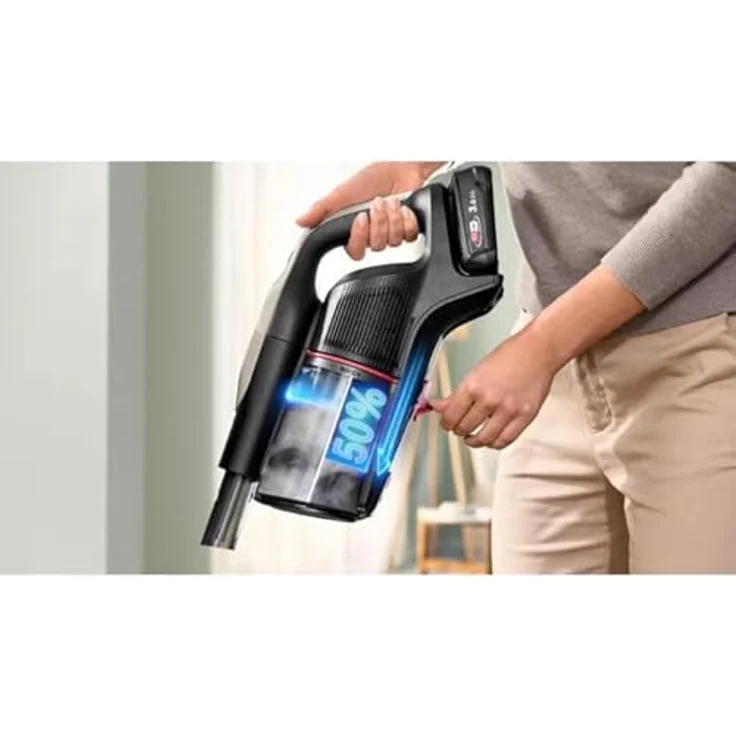 Bosch BCS931GAC Stabstaubsauger, beutellos, HEPA-Filtersystem, Graphit, Anti-Haarverwicklung, 0,4 l, 3 Ah – Bild 6