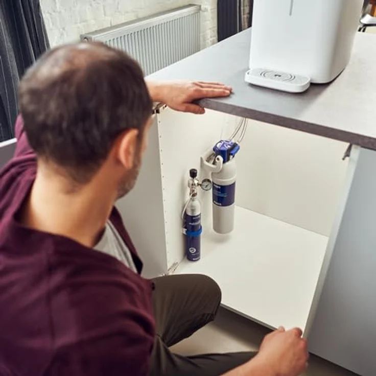 BRITA yource pro top Wasserspender, inkl. yource CO2-Zylinder und BRITA P 3000-S Filterkartusche, Kühleinheit für individuelles Trinkwasser – Bild 5