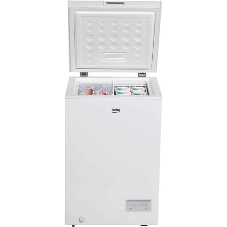Beko CF100EWN Gefrierschrank horizontal, 98 lt, Klasse E, elektronische Steuerung, weiß, Abmessungen HxBxT: 84,5 x 54,5 x 54,5 cm – Bild 2