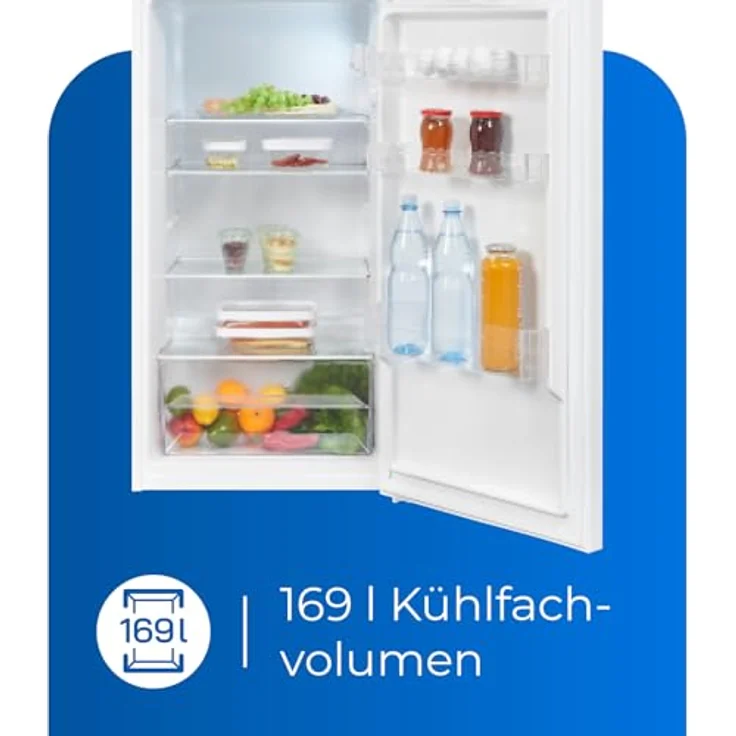 Exquisit Kühl-Gefrierkombination KGC270-45-040D weiss | 206 L Volumen | Kühl-Gefrier-Kombination Türanschlag wechselbar | Temperaturregelung | Kühlgefrierkombination freistehend – Bild 4