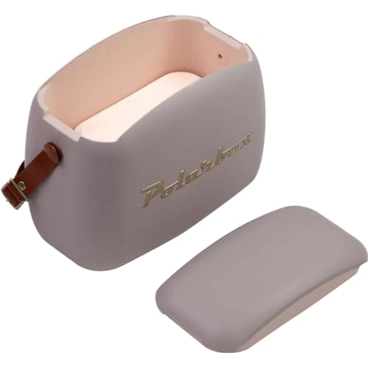 Polarbox Kühlbox, passive Kühlung, 6 l, ergonomischer Griff aus Naturleder, hält frisch bei 5-15 °C für 24 Stunden – Bild 3