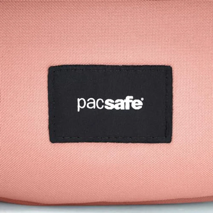 Pacsafe Go Saddle Crossbody Bag, Umhängetasche mit RFID-Blocker und Schlitzschutz, altrosa, 5-7 l Volumen – Bild 10
