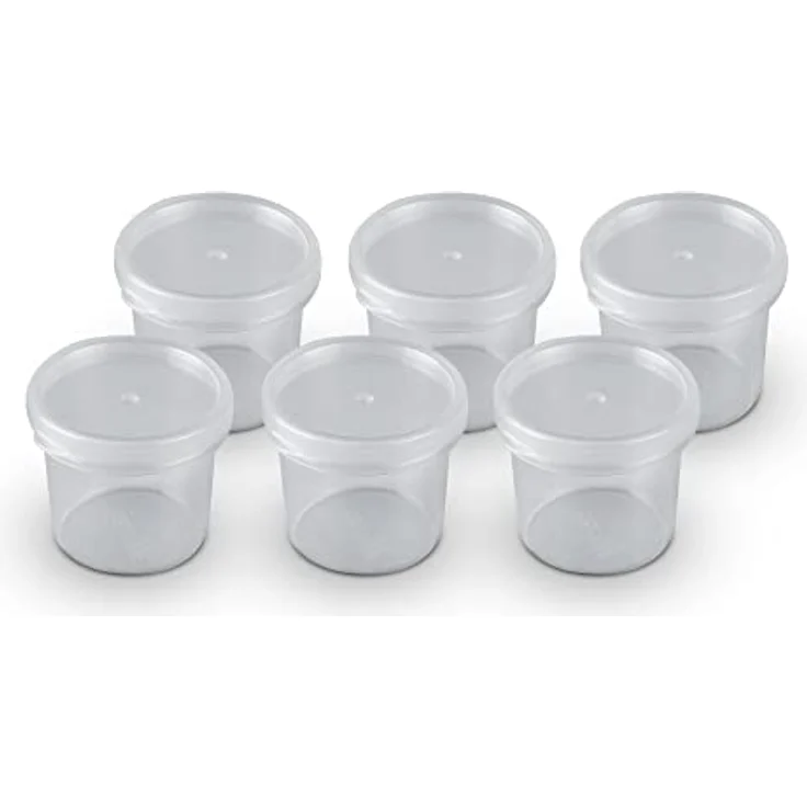 Bestlivings Vorratsdose Kunststoff, 18-tlg. Aufbewahrungsdosen 35ml mit Deckel, Ø4,5cm x 4cm, luftdicht und stapelbar – Bild 2