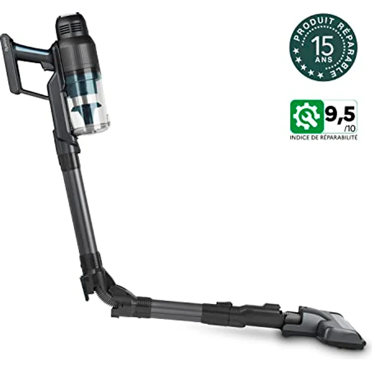 H.Koenig PowerFlex+ 2-in-1 Akku-Staubsauger UPX26, Beutellos, Autonom bis zu 40 Min., 220 W, Leicht, Ergonomisch, 3 Leistungsstufen, Silber – Bild 2