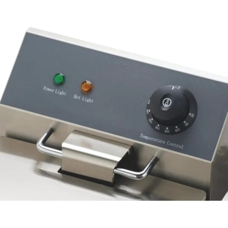 GastroHero Elektro Fritteuse EF-ECO6, Edelstahl-Fritteuse mit 6 Litern Fassungsvermögen, Thermostat und Überhitzungsschutz, kompakt für Gastronomie – Bild 4