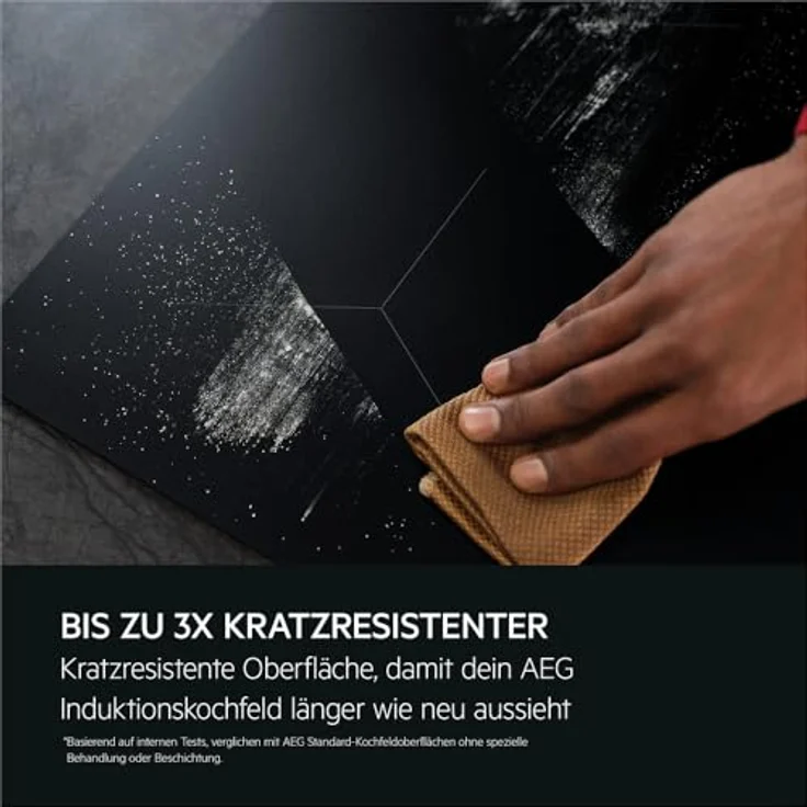 AEG Induktions-Kochfeld Serie 5000 TO64ICOFIT, Kratzresistente SaphirMatt SE-Oberfläche, 4 Kochzonen, Made in Germany, Bräterzone – Bild 3