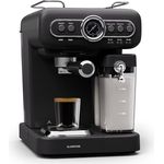 Klarstein Espresso Siebträgermaschine mit Milchaufschäumer, 1,2L Mini-Espressomaschine mit Siebträger, 1350 Watt Kaffeemaschine Klein, Edelstahl-Kaffeemaschine für Cappuccino, Latte & Macchiato