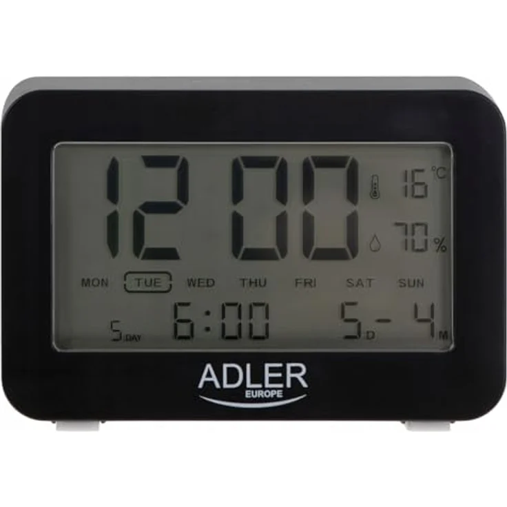 Adlereurope ADLER ad 1196b, Wecker in Schwarz mit hochwertigem Material, robust und langlebig – Bild 4