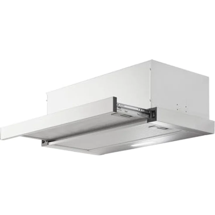 Yuna ALVA FS60B inklusive Kohlefilter | Unterbauhaube | Breite 60 cm | Luftstrom 358 m³/h | Edelstahlblende | LED-Beleuchtung | Dunstabzugshaube | Umluft & Abluft geeignet | 30,4 kWh/Jahr | 64 dBA – Bild 3